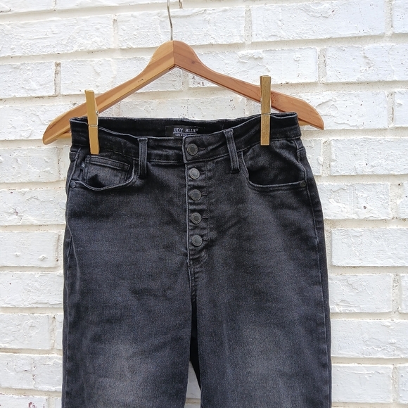 Judy Blue Wide Leg Crop Jeans Button Fly - Picture 4 of 10